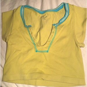 Urban outfitters go for gold seamless top size xs/s very stretchy